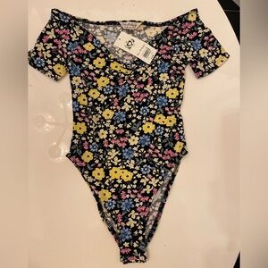 Miss Selfridge Off Shoulder Floral Bodysuit - 4
